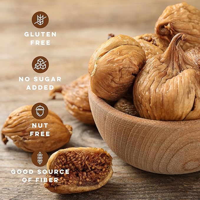 Biomey Organic Certified Sun-Dried Turkish Smyrna Figs 2.5 LBS | No Added Sugar - Unsulphured - Vegan Superfood Snack - Non-GMO - Healthy Superfood Snack - Product of Turkey