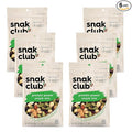 Snak Club Protein Power Snack Mix with Peanuts Roasted Edamame Dried Cranberries Pumpkin Seeds Almonds and Cashews Gluten-Free and Kosher Trail Mix Snacks 4.2 oz Resealable Bags 6 Pack