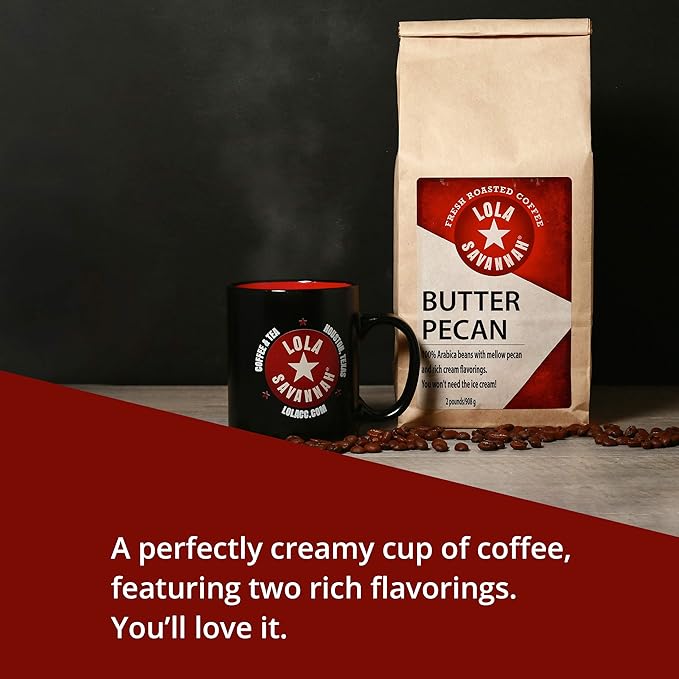 Lola Savannah Butter Pecan Ground Caffeinated Coffee 2lb