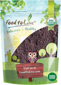 Food to Live Organic Freeze-Dried Maqui Berry Powder 8 Ounces — Non-GMO Raw 100% Pure Vegan Superfood No Added Sugar Bulk Rich in Iron Fiber and Antioxidant Great for Juices Drinks and Smoo