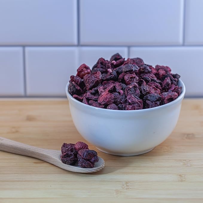 Freeze-Dried Sweet Cherries - Unsweetened No Preservatives Nutrient-Dense - Bulk &amp Multi-Pack Options by Survival Grocery® (48 oz./4 Resealable Bags)