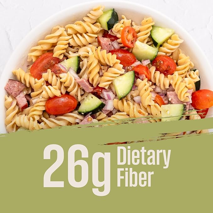 Care Free Kitchen Plain 3-Pack (8 oz. Bags) Rotini Keto Pasta Noodles 20g High Protein Low Carb 2g Net Carbs 26g High Fiber