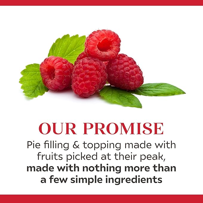 Duncan Hines Wilderness Raspberry Pie Filling and Topping 21 oz. (Pack of 8)