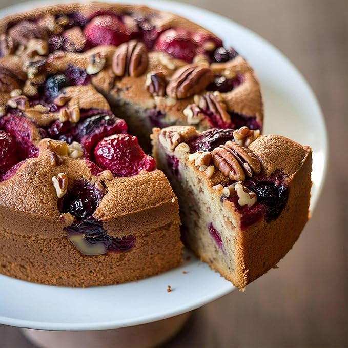 ANDY ANAND CHOCOLATIER Sugar Free Gourmet Fruit Cake with Berries Pecans &amp Walnuts Sweetened with Stevia Moist &amp Rich Handmade in California Perfect for Celebrations 2.8 lb
