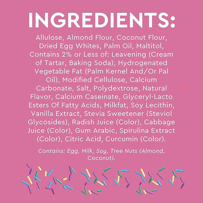 Duncan Hines Keto Friendly Birthday Cake Mix 25.2 Ounce (Pack of 12)