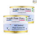 Straight from France Genuinely French All Natural Pure Goose Fat for Cooking from Southwest France Keto and Paleo Diet Friendly Can 340g 12 Oz (Pack of 2)
