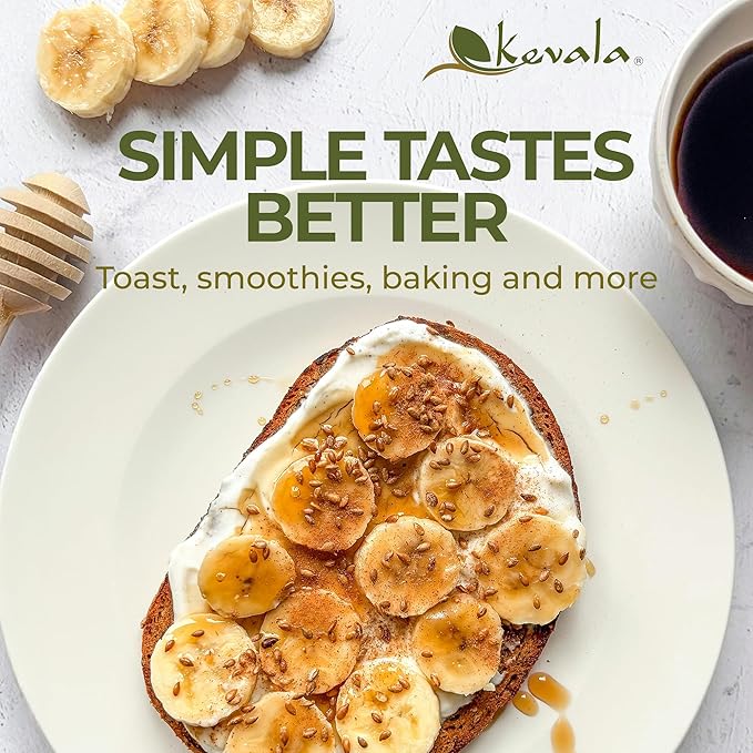 Kevala Organic Raw Oaxaca Honey - 3pack Glass Jar 16 oz Natural Sweetener for Meals and Drinks with no Pesticides Pure and Unprocessed Spread for Bread and Toast Golden Nectar with no Sugar Added