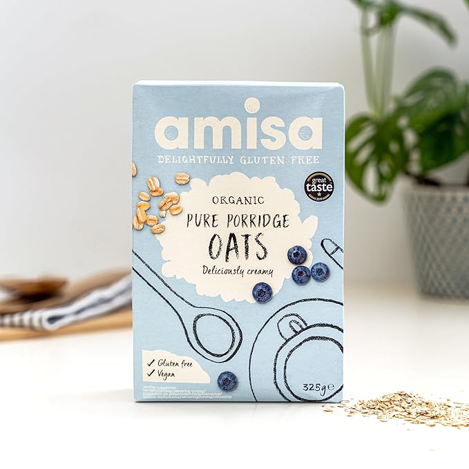 Amisa Organic Gluten Free Pure Porridge Oats 325g