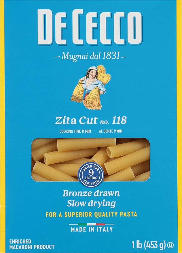 De Cecco Semolina Pasta Pennette No.42 1 Pound (Pack of 5)