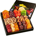 Dried Fruit &amp Nuts Gift Basket Arrangement Platter Gourmet Food Snack Box Gift Basket Birthday Care Package Healthy Kosher - Her Him - 12 Snackberry Assortment (Single)