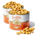 Hubs Peanuts Premium Virginia Nuts - Irresistible Crunch &amp Flavored Nuts - Non-GMO Gluten Free - Peanuts from Top 1% Crop - Reusable Tin - Perfect Snack for Any Occasion (Sweet Heat)