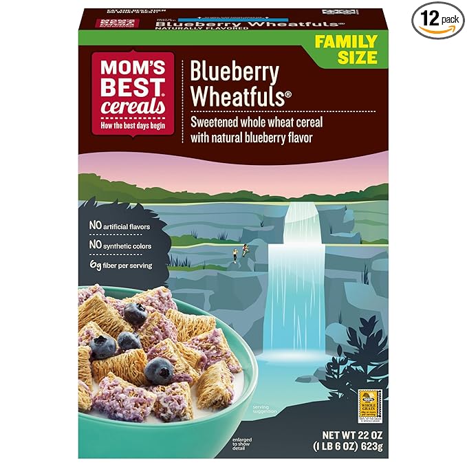 Generic Mom:s Best Cereal Blue.pom Wheat Fuls 22 Oz Pack Of 12