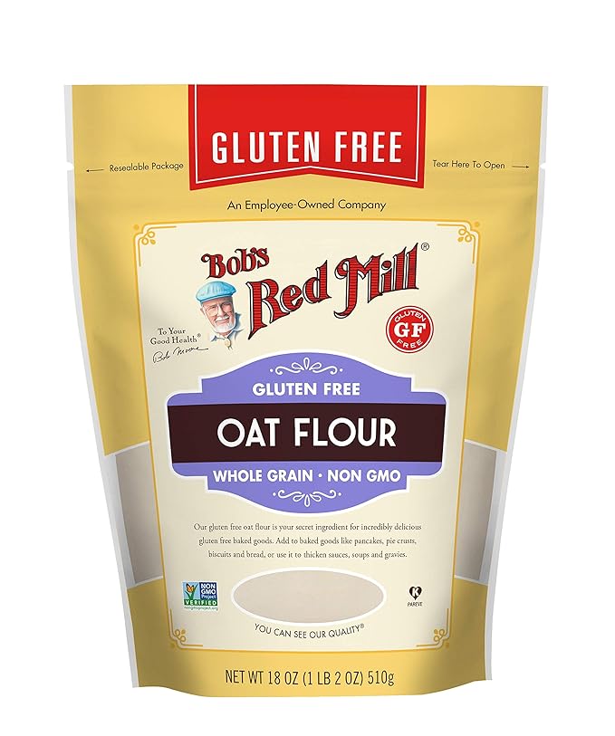 Bob's Red Mill Oat Flour Gluten Free 18 Ounces (Pack Of 4)