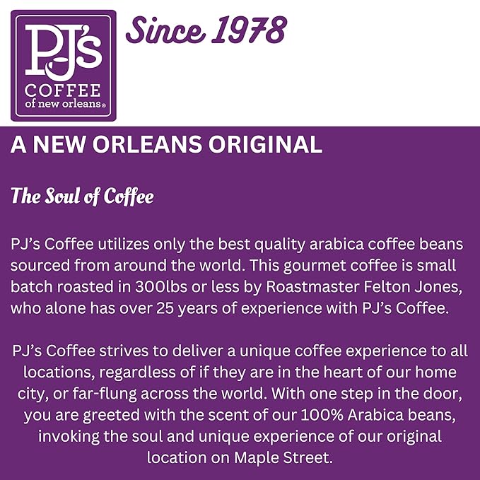 PJ's Espresso Dolce - Whole Bean Flavored Coffee - Sweet Smooth Chocolate Flavor 16 oz (Pack of 1)