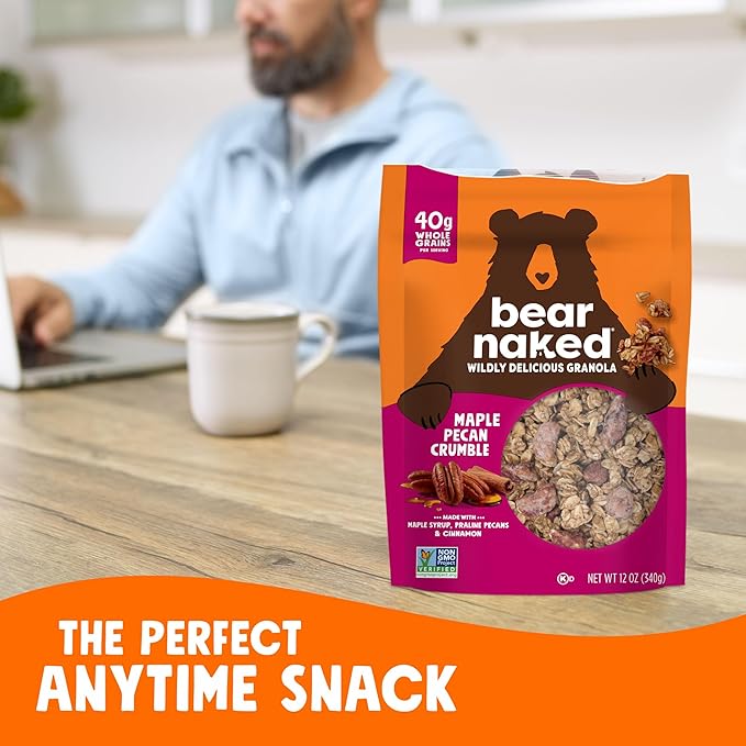 Bear Naked Granola Maple Pecan Non-GMO Project Verified and Kosher Dairy 4.5lb Case (6 Count)