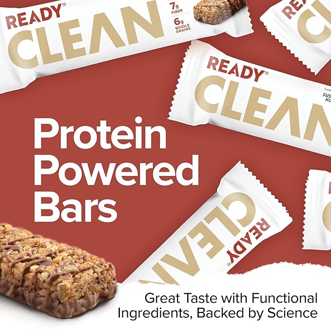 Ready® Protein Bars - High-Protein Snack with 15g Whey Protein All-Natural Ingredients Supports Lean Muscle and Recovery - Chocolate Peanut Butter (15 Pack)