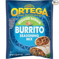Ortega Seasoning Mix Reduced Sodium Burrito 1.5 Ounce (Pack of 12)