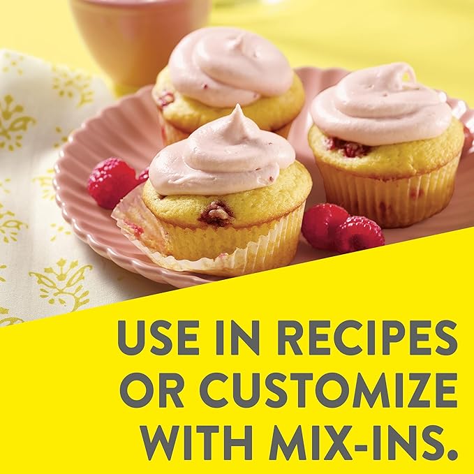 Krusteaz Meyer Lemon Pound Cake and Glaze Mix 16.5 oz Boxes (Pack of 12)