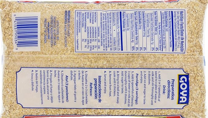 Goya Foods Instant Oats 32 Ounce (Pack of 6)
