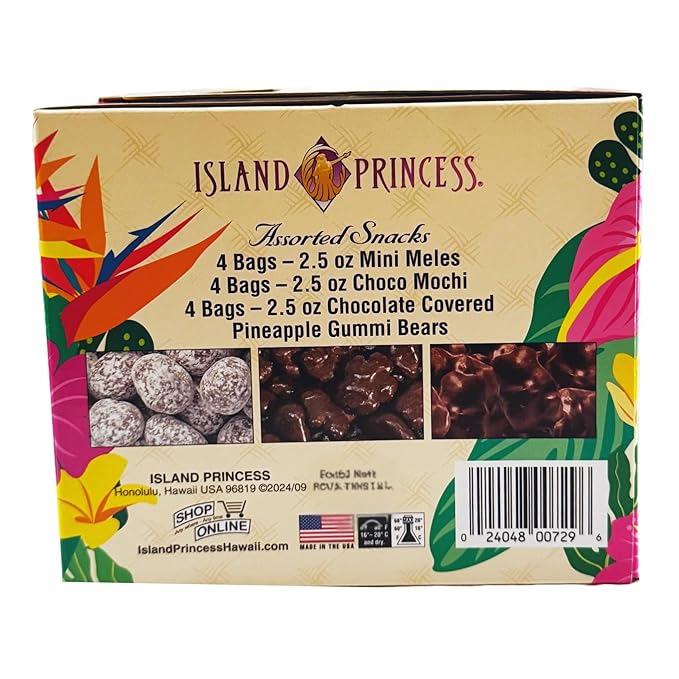 Island Princess Chocolate Candy Assortment – 12 Pack Variety (2.5 oz Bags)