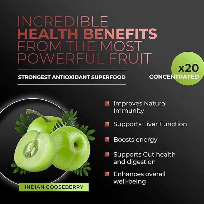 Amla Powder &amp Green Tea Superfood Supplement with Hibiscus 20x Ultra Concentrated Amla Antioxidant Support Made with Oolong Tea and Indian Gooseberries Organic Vegan Hibiscus 90 Servings