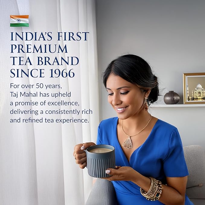 Taj Mahal Tea | Brooke Bond | Loose Black Tea | Premium Quality | Black Tea Blend | Compatible for Traditional Chai | Authentic Indian Chai | Rich &amp Flavourful | 450 Grams (Pack of 1)