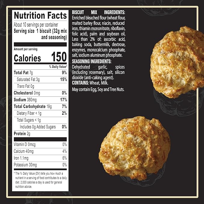 Red Lobster Rosemary Garlic Parmesan Biscuit Mix Rosemary Garlic Herb Seasoning Included 11.36 Oz Box (Pack of 12)