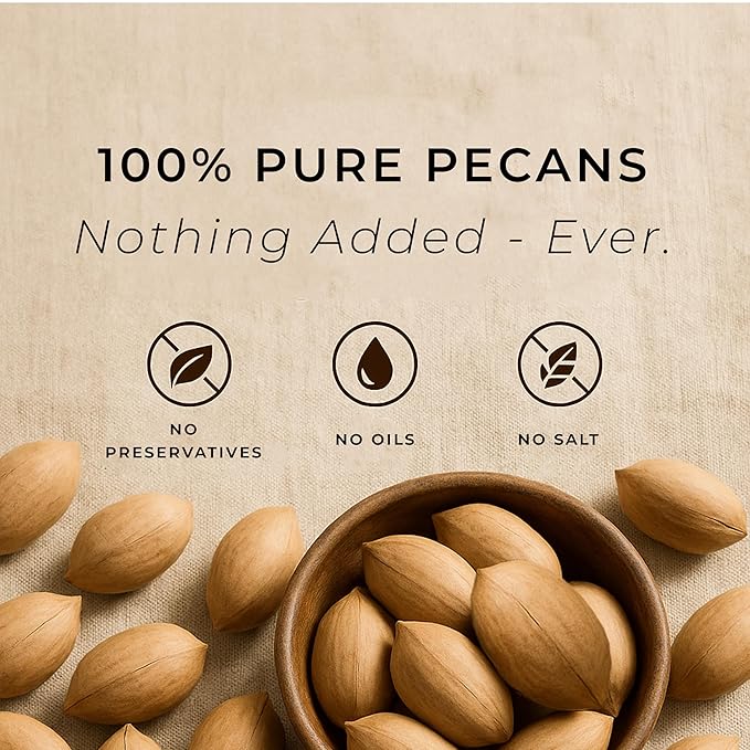 Pecan Pieces 1 lb | Georgia-grown Raw Chopped Pecans | Premium Grade A | Baking Ingredient Salad Topper Roasting Snacking | Vegan Gluten Free Keto Friendly
