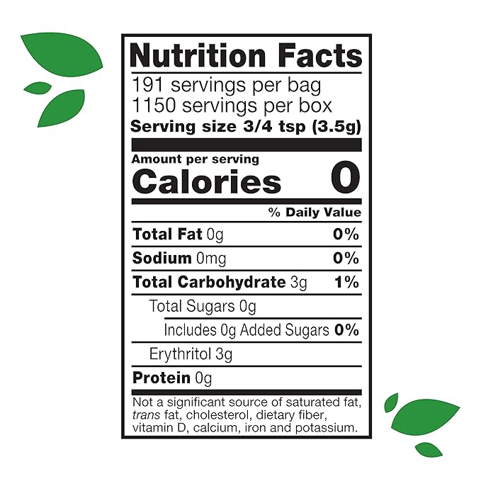 Truvia Calorie Free Stevia Sweetener Ideal For Sugar Free Simple Syrup Tea And Lemonade 6-24 oz Bags Net Wt 144 oz