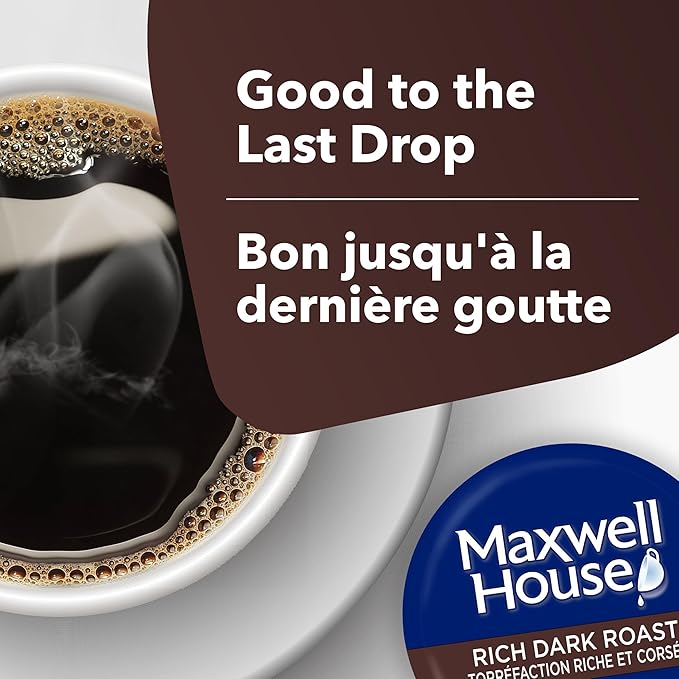 Tassimo Maxwell House Dark Roast Coffee 70 T-Discs (5 Boxes of 14 T-Discs) {Imported from Canada}