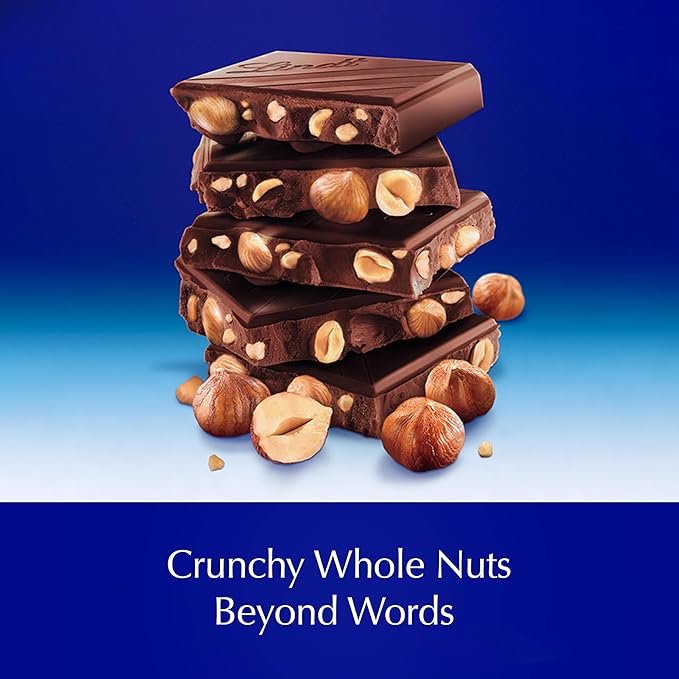 Lindt CLASSIC RECIPE Whole Hazelnut Dark Chocolate Candy Bar Dark Chocolate Candy 5.3 oz. (14 Pack)
