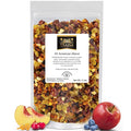 Traina Home Grown All American Dried Fruit Blend - Peaches Sweetened Cranberries Golden Raisins Sweetened Blueberries Apples - Non GMO Gluten Free Vegan Healthy Real Fruit Snack in Resealable P