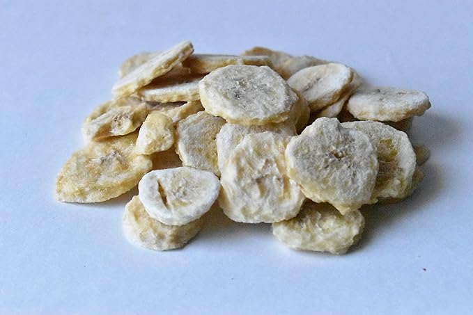 LioMart Dry fruit Snacks- Freeze dried Banana. Delicious Natural and Healthy Fruit with no added sugar. Perfect dried fruit for snack backing smoothies topping breakfast and more. 10 Pack box wit
