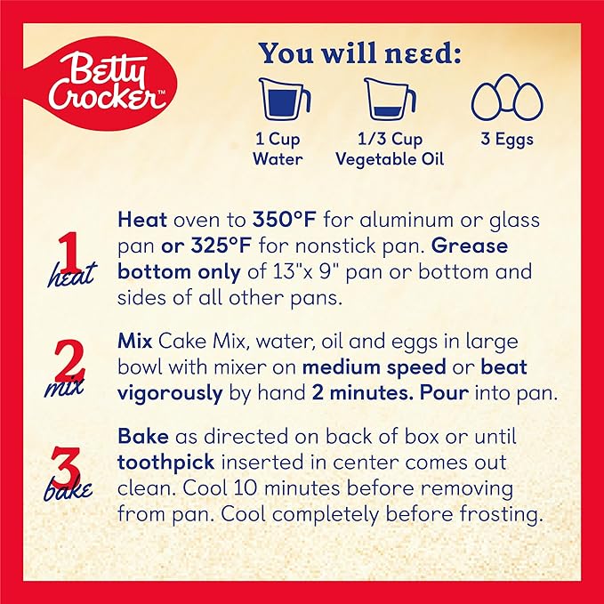 Betty Crocker Favorites Super Moist Vanilla Cake Mix 13.25 oz (Pack of 2)