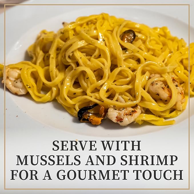 Ori di Langa Tagliolini Egg Pasta with Truffles - Gourmet Egg Noodles with Black Truffles Foraged in Italy All Natural Durum Wheat Pasta Italian Food Products from Italy Non-GMO - 8.8 oz