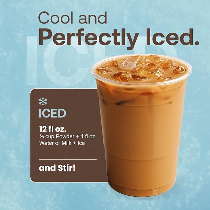Dr. Smoothie Café Essentials Classic Latte – No Artificial Colors Flavors Sweeteners – Shelf Stable – 155mg of Caffeine per Serving – Great for Hot Iced &amp Frozen Frappes (3.5 lb Bag 26 Servin