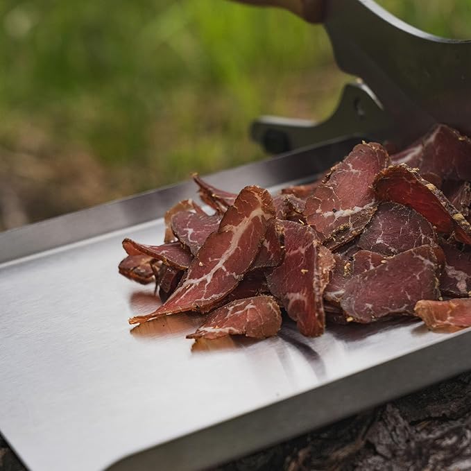 Biltong Depot Smoky Mesquite Beef Biltong Slab – 8oz | Air-Dried Beef Jerky Snack | High Protein | Zero Sugar | Keto &amp Paleo Friendly | Gluten Free | No Artificial Preservatives | No MSG
