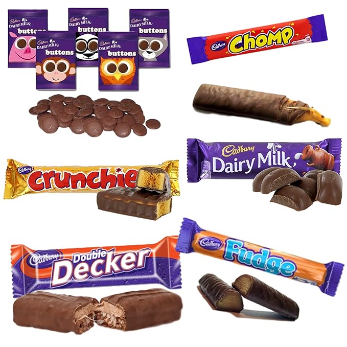 Cadbury Chocolate Gift Box - Bulk Chocolate Bars and Bags of Cadbury Chocolate Favourites (60 Bars)