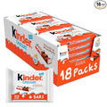 Kinder Chocolate 18 Four Count Packs Milk Chocolate Bar with Creamy Milky Filling Individually Wrapped Candy 1.8 oz Each