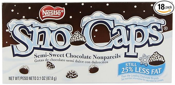 Nestle Snocaps On The Go Concession Box 3.1-Ounce Boxes (Pack of 18)