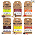Lucky Beef Jerky DIY Jerky Seasoning and Cure Kits - Variety Pack with Six Flavors | Make Your Own with Sweet and Spicy Peppered Red Pepper Teriyaki BBQ and Original- Season 120lbs of Meat