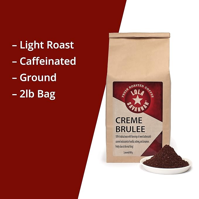 Lola Savannah Crème Brulée Ground Caffeinated Coffee 2lb