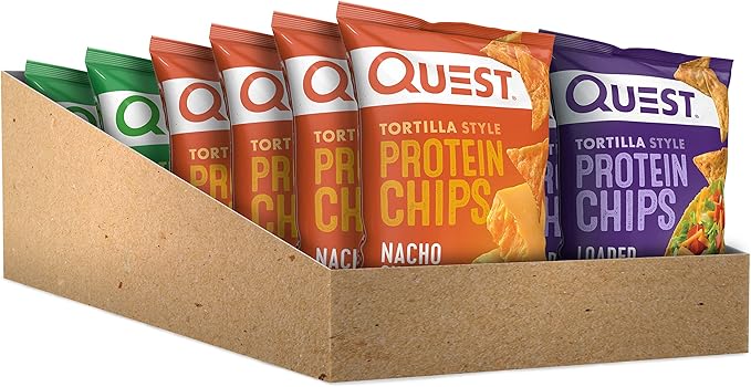 Quest Nutrition Ultimate Variety Pack Protein Bars &amp Tortilla Style Protein Chips Variety Pack Chili Lime Nacho Cheese