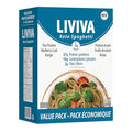 LIVIVA Low Carb High Protein KETO Value Pack Shirataki Pasta – 135 g Protein per Box with Pea Protein &amp Konjac Flour - 8g Net Carbs Diabetic-Friendly - Healthy Al Dente Pasta (12 Pack Spaghetti