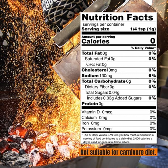 Hardcore Carnivore Amplify: Mega Savory Flavor Dust Seasoning (42 oz Mega Pack) Umami-Packed All -Purpose Texas-Made Blend for Meat Veggies and More