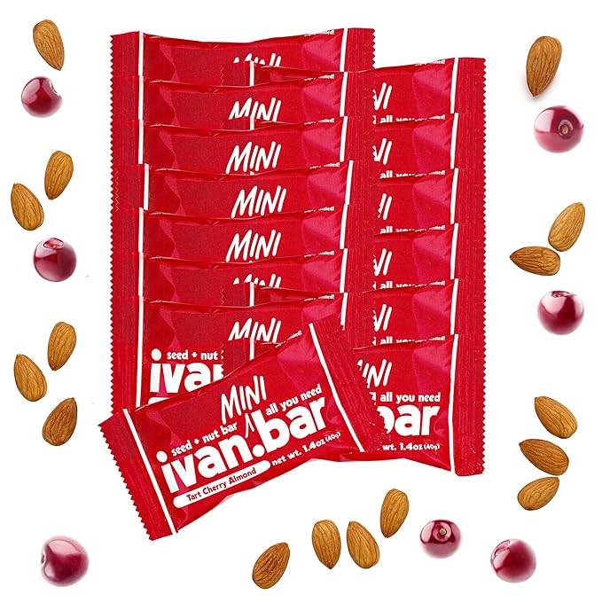 Protein Packed Energy Snack Bar | Provides Healthy Energy | Vegan All Natural Ingredients | Soy Dairy &amp Gluten Free (Tart Cherry - 15-1.4 Oz Bars)