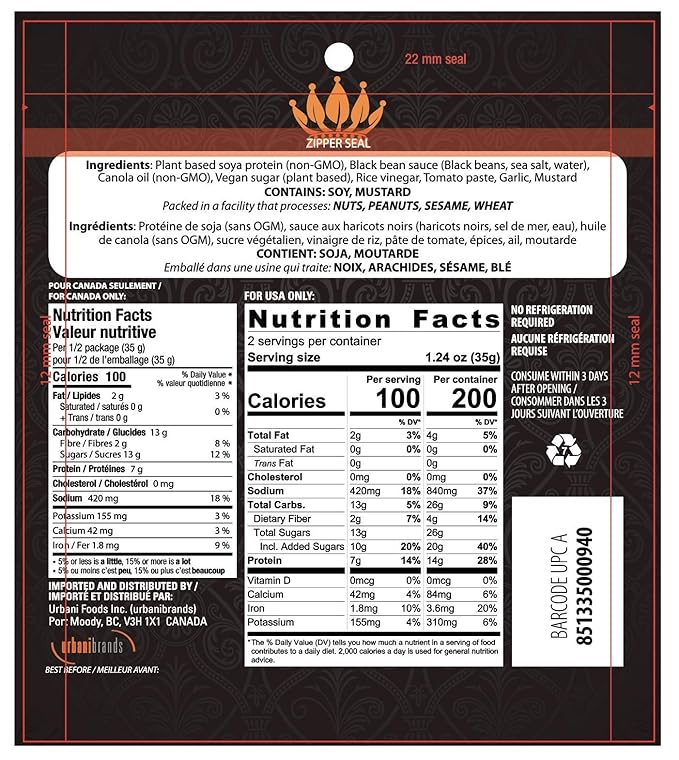 Noble Jerky – Vegan Jerky Plant-Based High Protein Snack Vegetarian Non-GMO Hickory Flavor 12 Pack (70g Bags) 14g Protein Per Bag