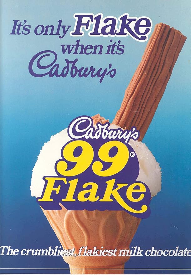Cadbury Flake 99 for Ice Cream and Culinary use. 1 Box of 144 Bars.
