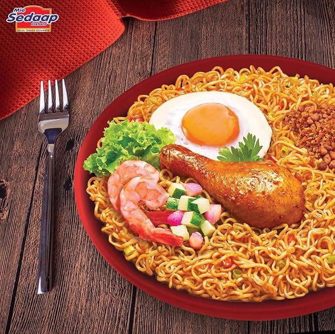 Mi Sedaap - Ayam Bakar Limau - Instant Fried Noodle Grilled Chicken Lime Flavor 3.1 Oz (Pack of 40)