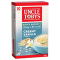 Uncle Tobys Oats Creamy Vanilla Flavour 10 Quick Sachets Ready In 90 Seconds